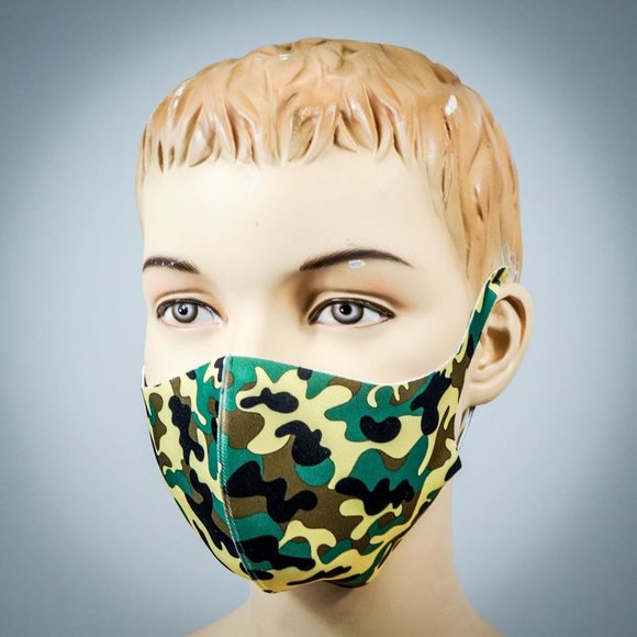 3 PACK KIDS FACE MASKS CAMOUFLAGE CAMO DESIGN - Picture 9 of 10